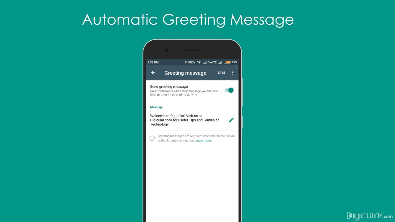 Automatic Greeting Messages